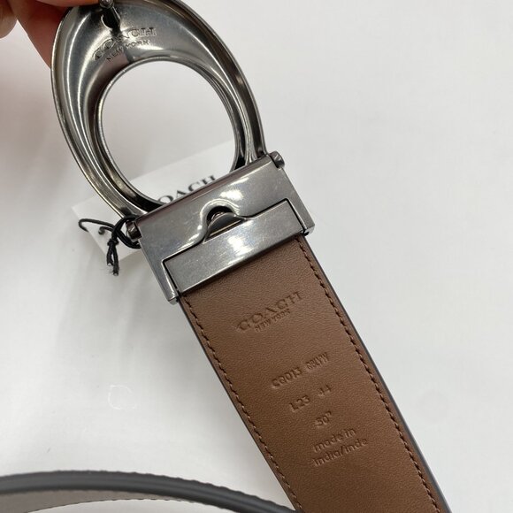 Coach Signature Buckle Cut To Size Reversible Belt 38 MM CQ013 - Picture 3 of 7